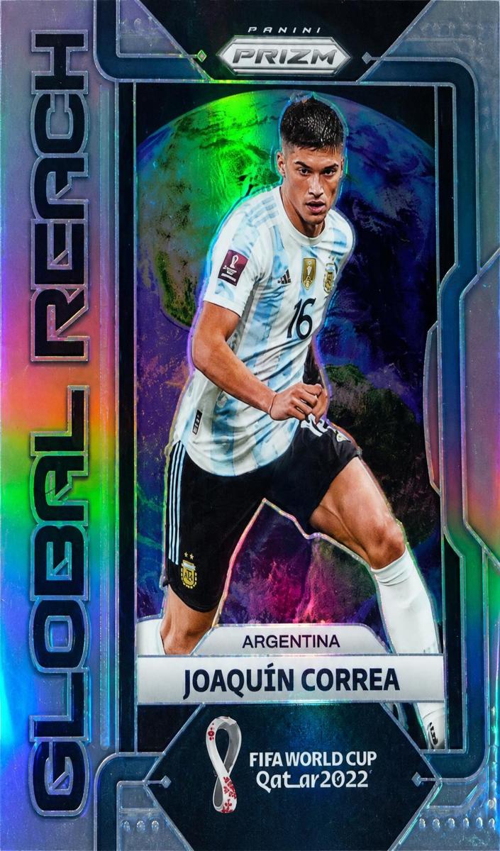 2022 Panini Prizm FIFA World Cup Qatar Soccer Silver Joaquin Correa #22 PSA 9
