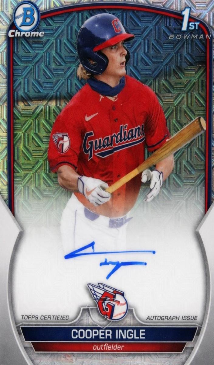 2023 Bowman Draft Chrome Baseball Refractor Cooper Ingle #CDA-CI PSA 9