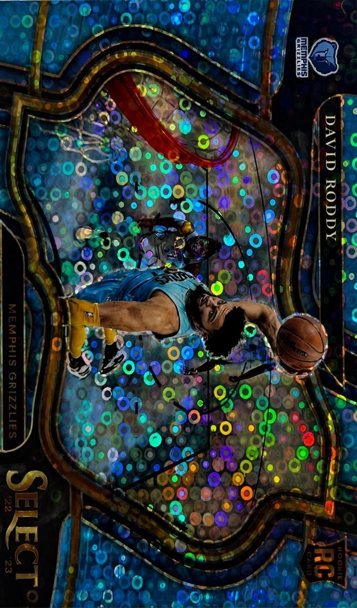 2022 Panini Select Basketball Light Blue Disco David Roddy #273