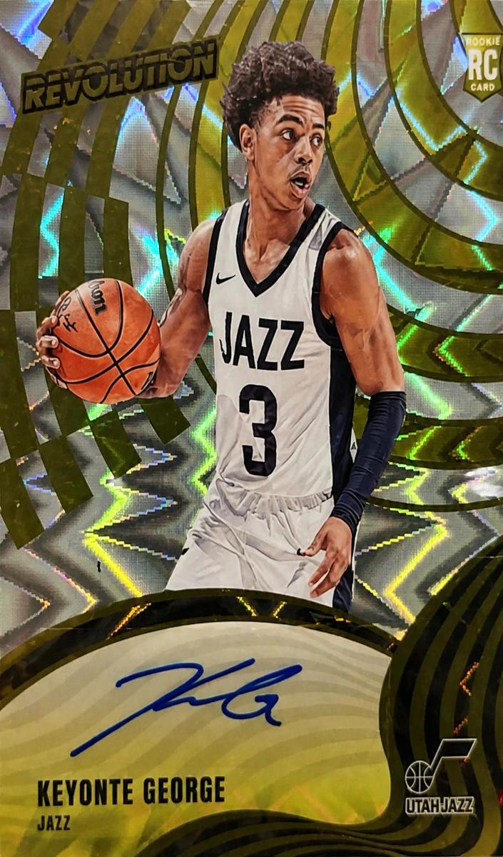 2023 Panini Revolution Basketball Fractal Keyonte George #RA-KGJ PSA 10