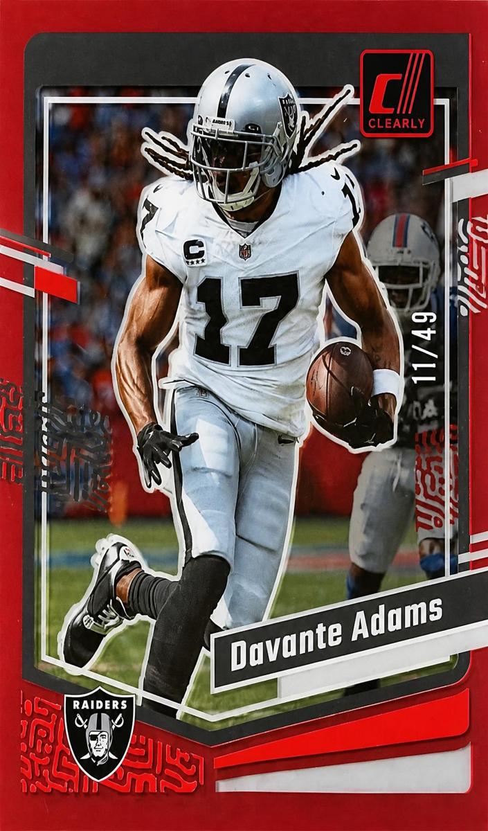 2023 Panini Clearly Donruss Football Red Davante Adams #27