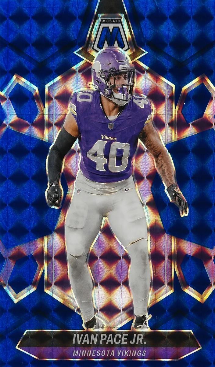 2024 Panini Mosaic Football Blue Ivan Pace Jr. #146