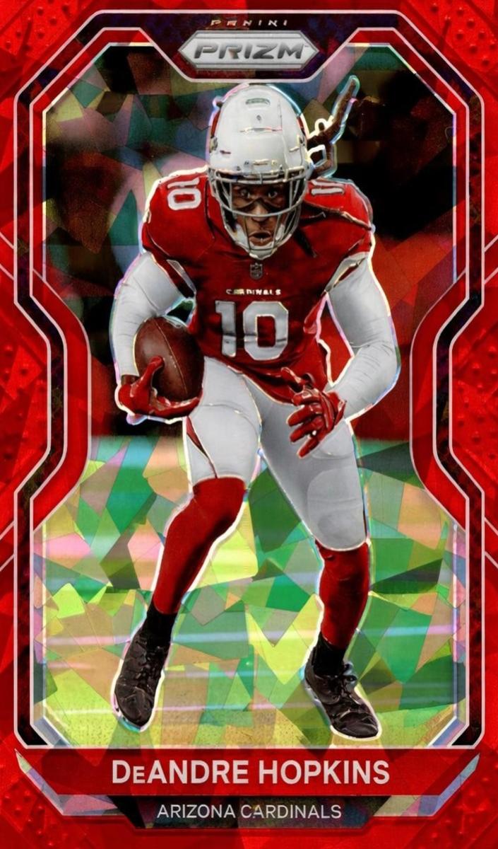 2020 Panini Prizm Football Red Ice Prizm DeAndre Hopkins #265 PSA 10