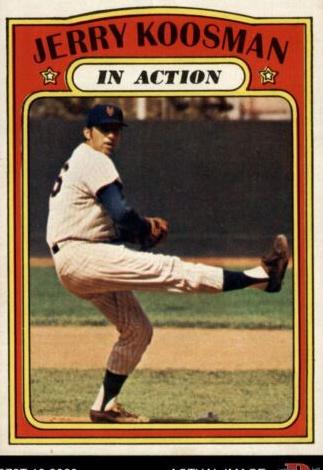 1972 Topps Baseball In Action Jerry Koosman #698 PSA 9
