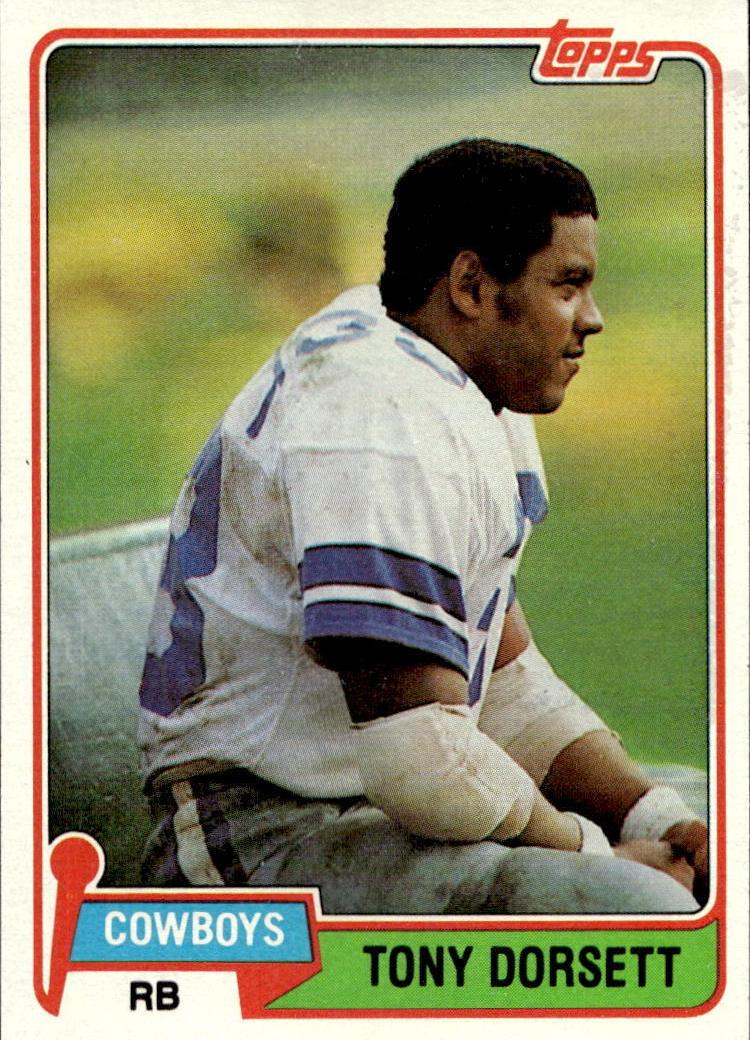 1981 Topps Football Tony Dorsett #500