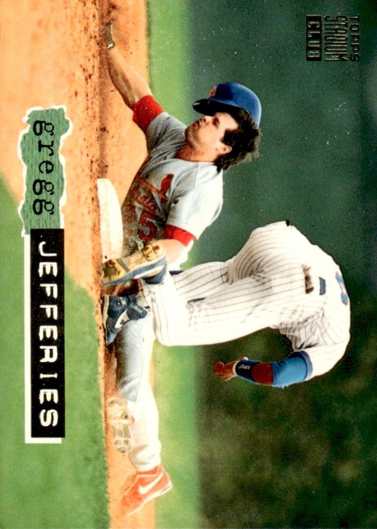 1994 Topps Stadium Club Baseball Gregg Jefferies #109