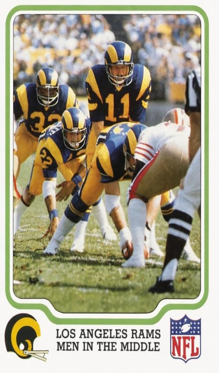 1979 Fleer Team Action Football Los Angeles Rams #25 PSA 9