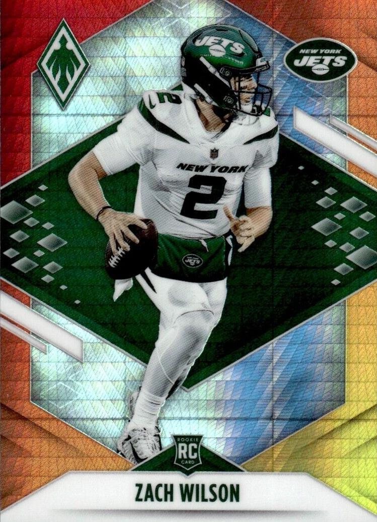 2021 Panini Phoenix Football Fire Burst Zach Wilson #102 PSA 9