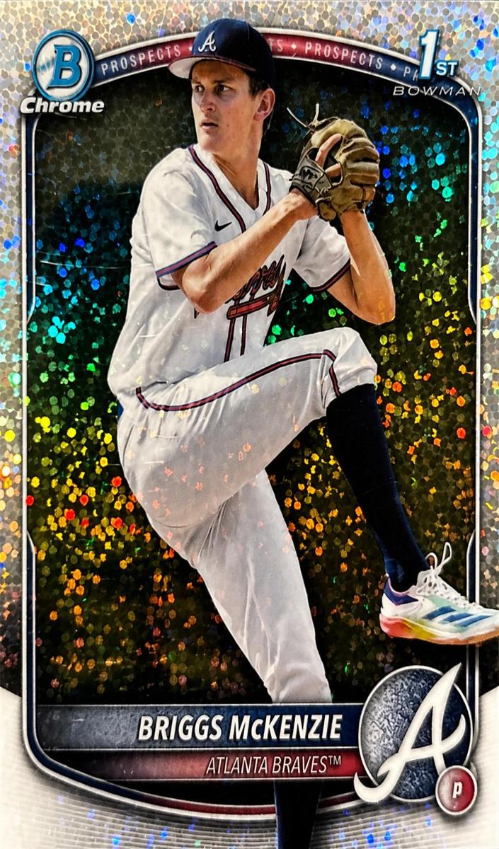 2025 Bowman Draft Chrome Baseball Sparkle Refractor Briggs McKenzie #BDC-81
