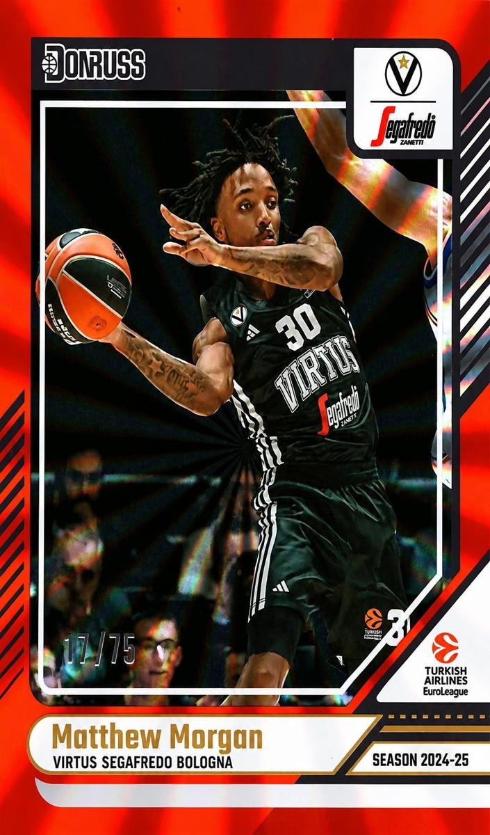 2024 Donruss Turkish Airlines EuroLeague Basketball Orange Laser Matt Morgan #137