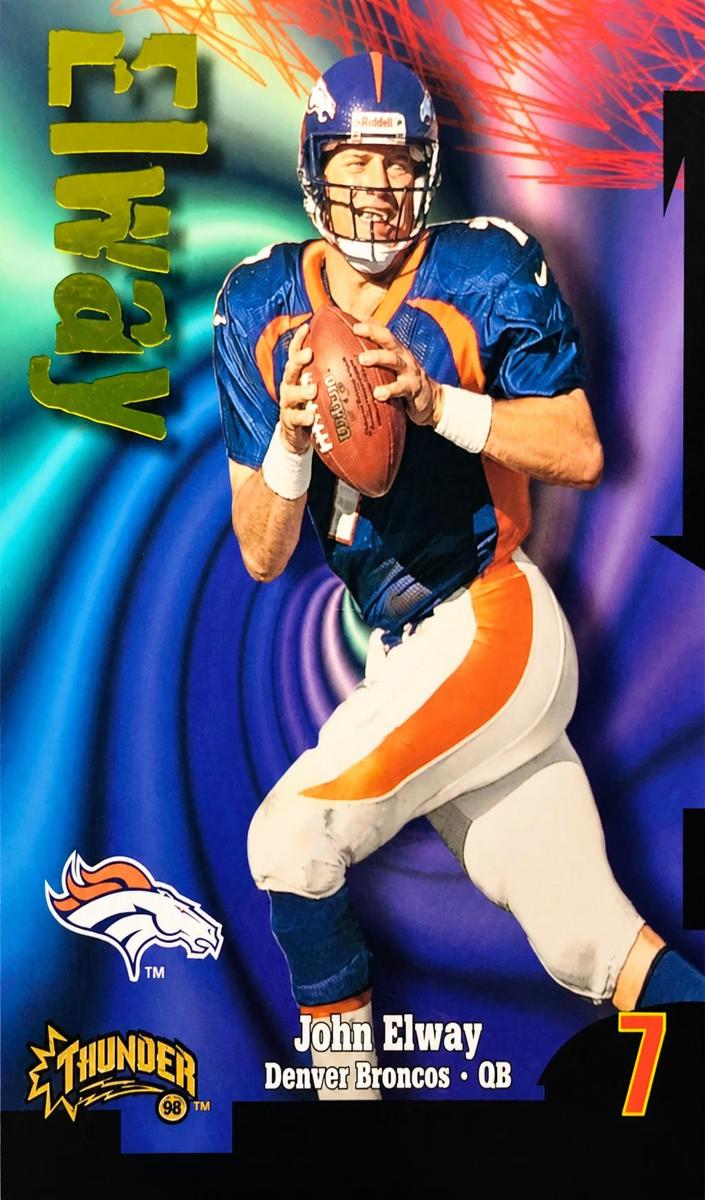 1998 Skybox Thunder Football John Elway #211 PSA 8