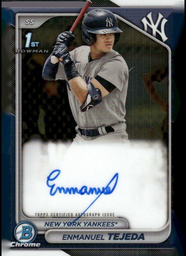 2024 Bowman Chrome Prospects Baseball Enmanuel Tejeda #CPA-ETE SGC 10
