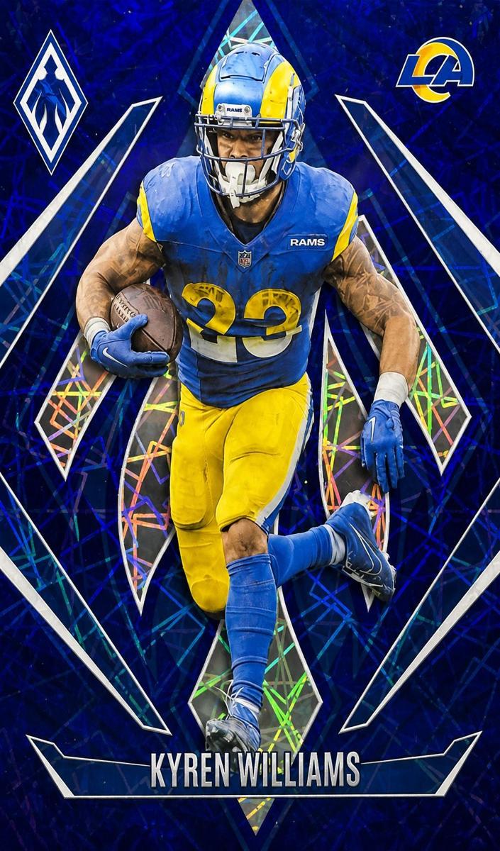 2024 Panini Phoenix Football Blue Lazer Kyren Williams #101
