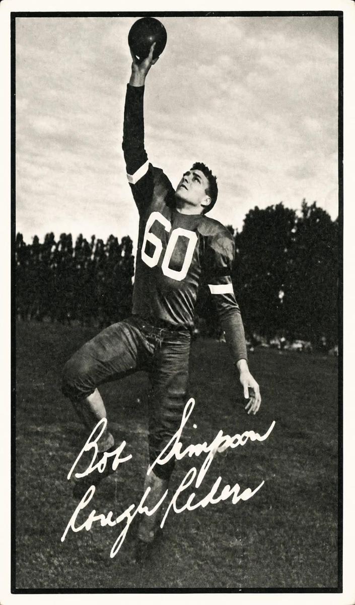 1961 Topps CFL Football Bob Simpson #87
