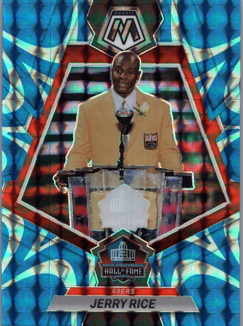 2023 Panini Mosaic Football Reactive Blue Jerry Rice #271