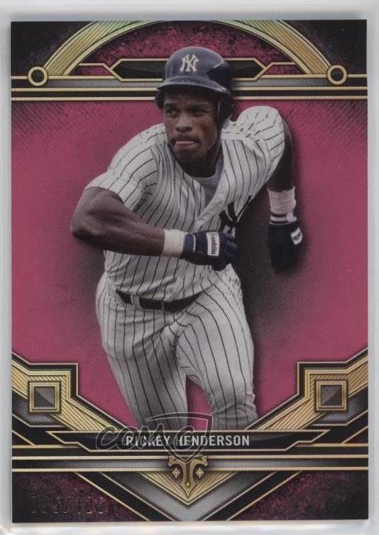 2024 Topps Triple Threads Baseball Tourmaline Rickey Henderson #144
