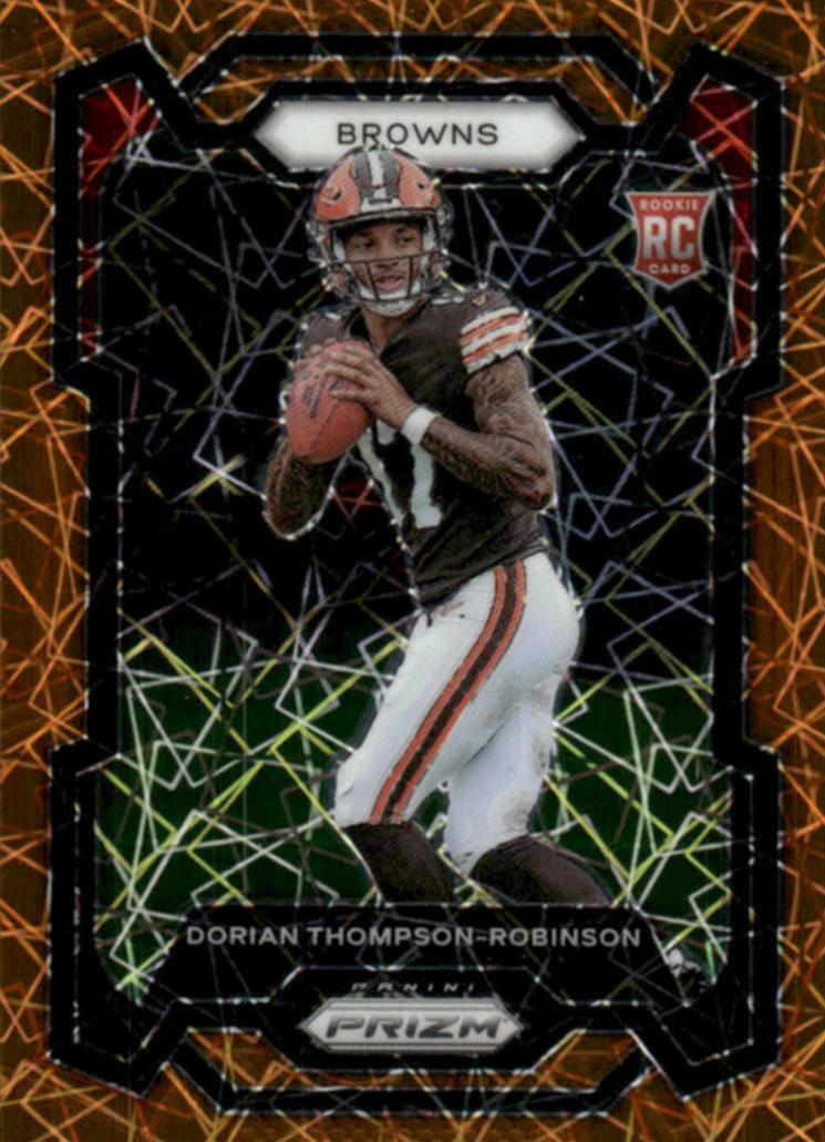 2023 Panini Prizm Football Lazer Dorian Thompson-Robinson #322 PSA 9