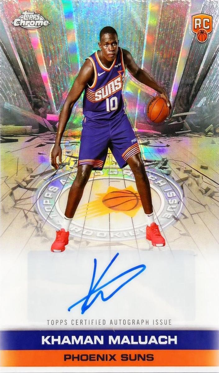 2025 Topps Chrome Basketball Khaman Maluach #TAIR-KM