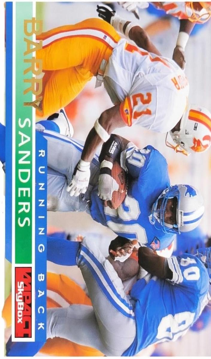 1995 Skybox Impact Football Barry Sanders #49