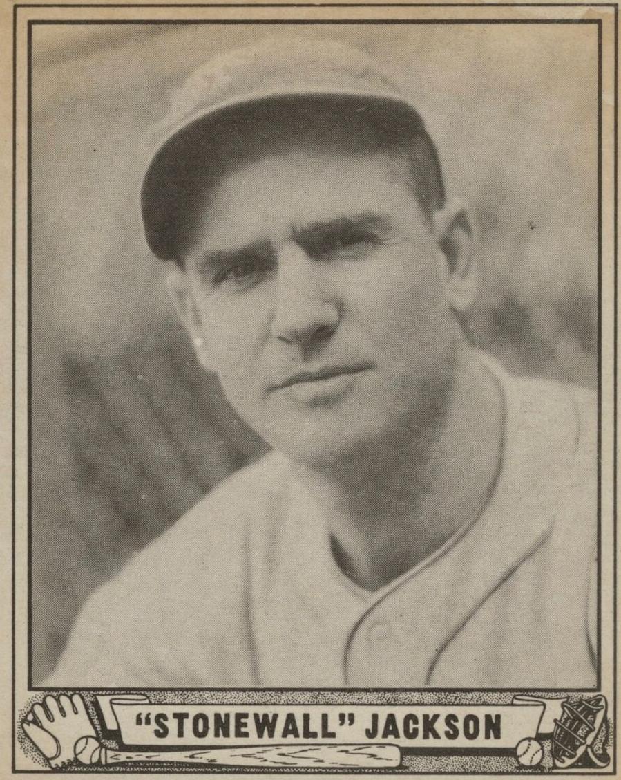 1940 Play Ball Baseball Stonewall Jackson #158 PSA 2