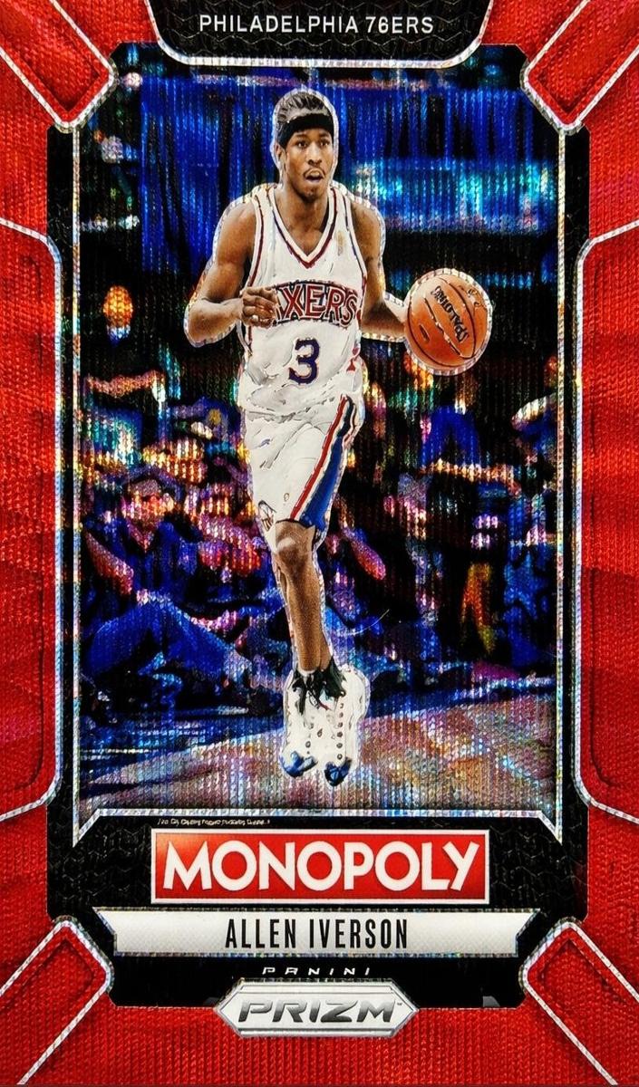 2024 Panini Prizm Monopoly Basketball Red Allen Iverson #LEG1 PSA 10