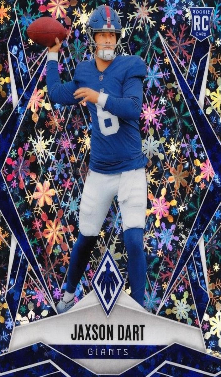 2025 Panini Phoenix Football Silver Winter Jaxson Dart #200