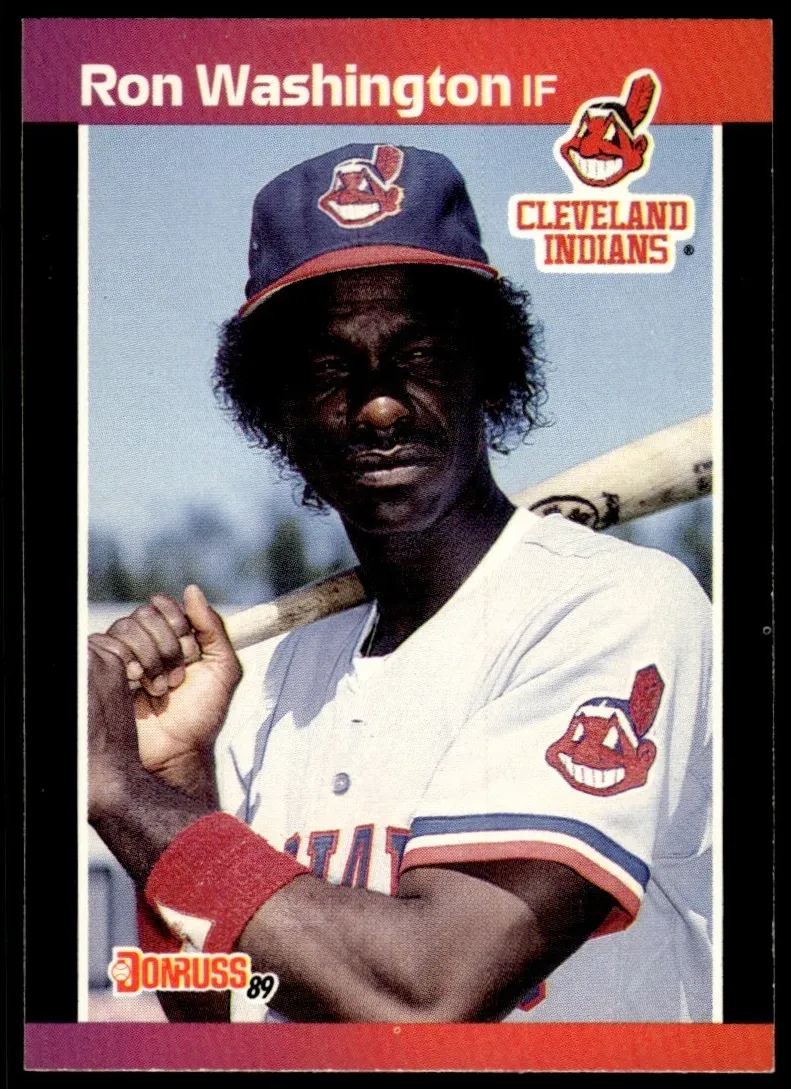 1989 Donruss Baseball Ron Washington #468 PSA 9