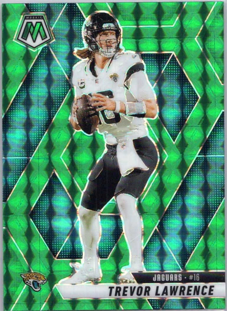 2025 Panini Mosaic Football Orange Fluorescent Trevor Lawrence #183