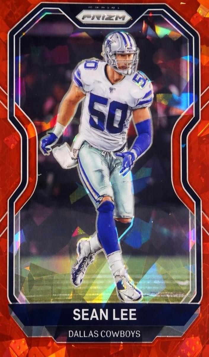 2020 Panini Prizm Football Red Ice Prizm Sean Lee #156