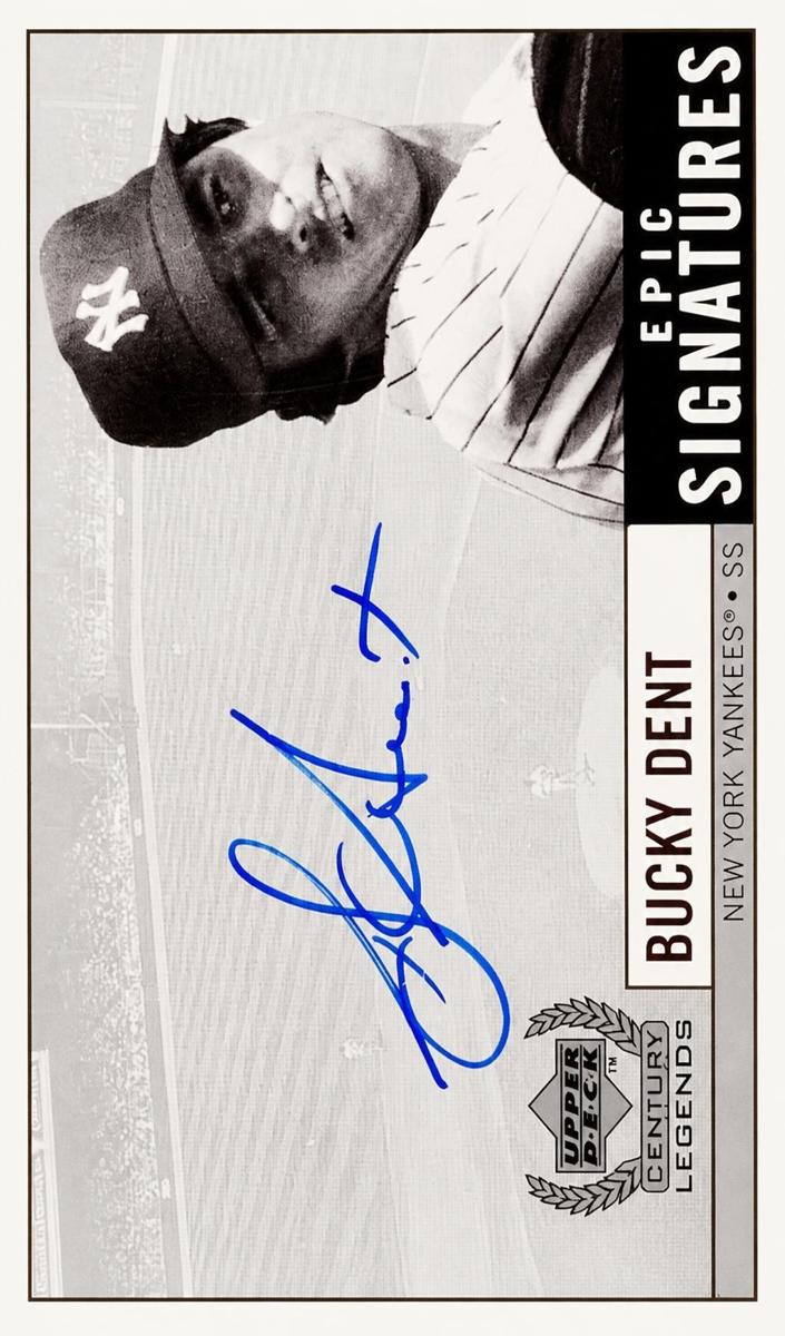 1999 Upper Deck Century Legends Baseball Bucky Dent #BD