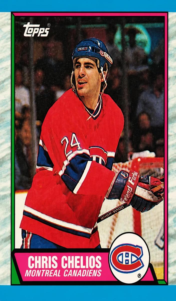 1989 Topps Hockey Chris Chelios #174 PSA 9