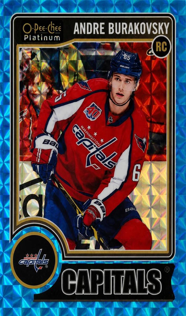 2014 O-Pee-Chee Platinum Hockey Blue Cubes Andre Burakovsky #163