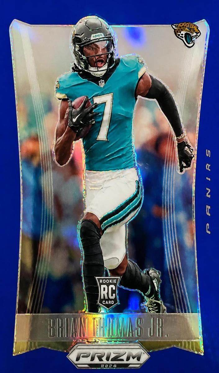 2024 Panini Prizm Deca Football Blue Brian Thomas Jr. #148 PSA 9