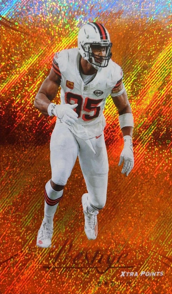 2024 Panini Prestige Football Orange Xtra Points Myles Garrett #71 PSA 10