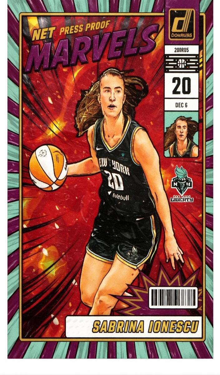 2025 Panini Donruss WNBA Basketball Press Proof Purple Sabrina Ionescu #7