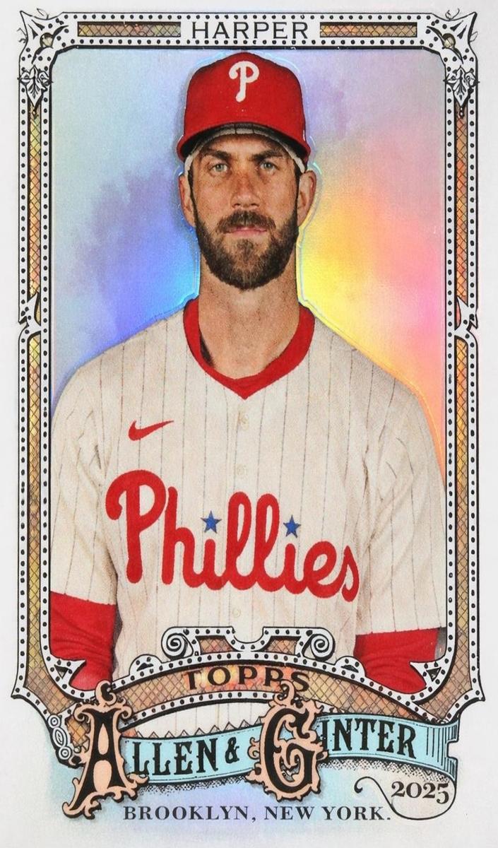 2025 Topps Allen & Ginter Baseball Refractor Bryce Harper #146