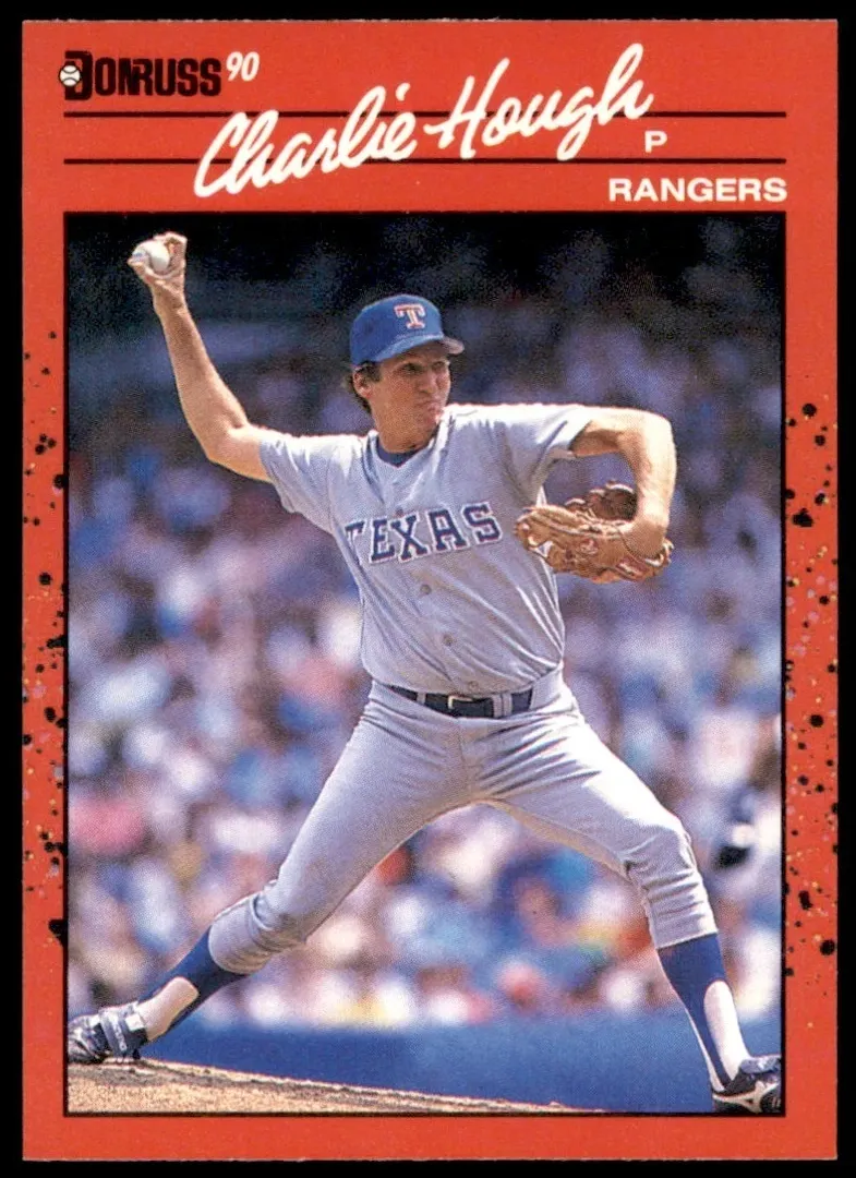 1990 Donruss Baseball Charlie Hough #411