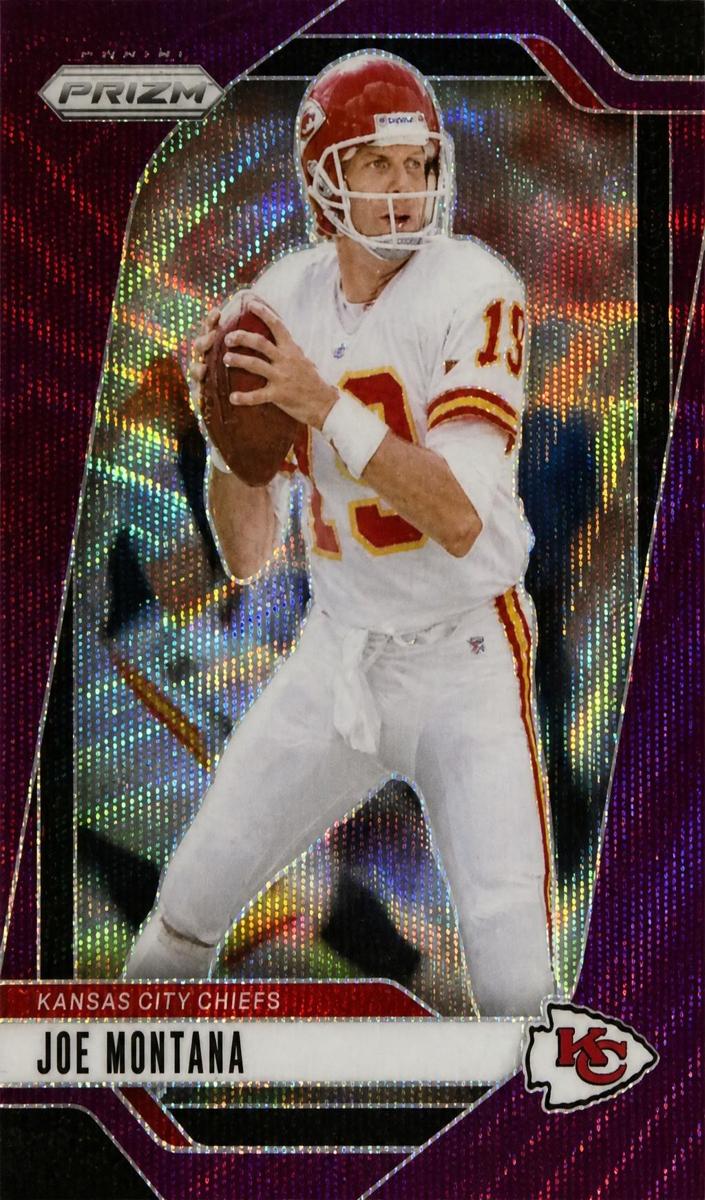 2024 Panini Prizm Football Purple Wave Joe Montana #147