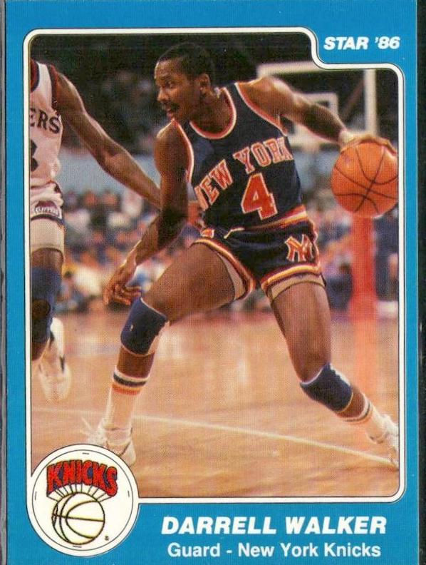 1985 Star Basketball Darrell Walker #172 BGS 9