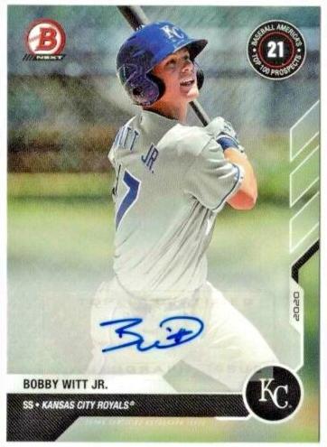 2020 Bowman Paper Prospects Baseball Bobby Witt Jr. #PA-BWJ PSA 10