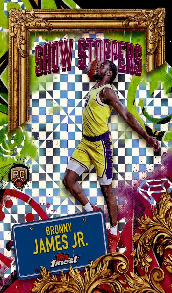 2024 Topps Finest Basketball X-Fractor Bronny James Jr. #S-29