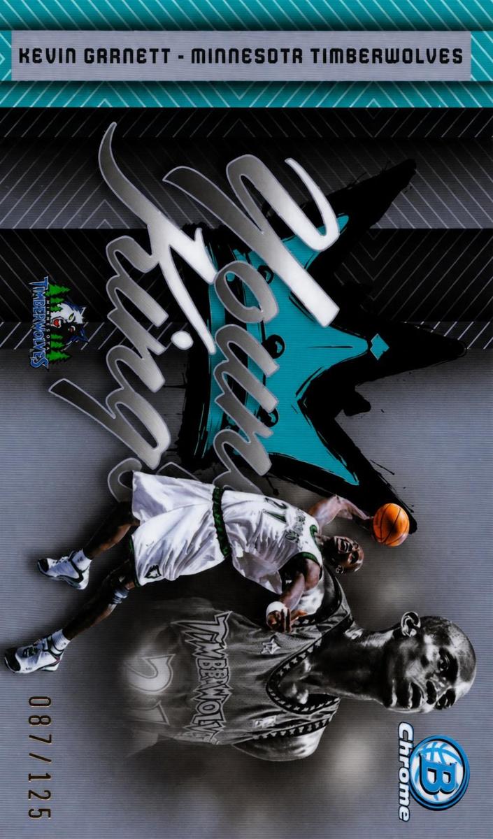 2025 Bowman Basketball Aqua Refractor Kevin Garnett #YK-21