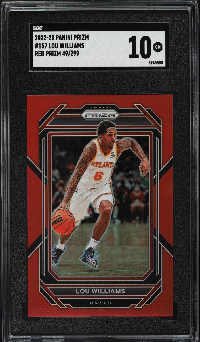 2022 Panini Prizm Basketball Red Lou Williams #157 SGC 9.5