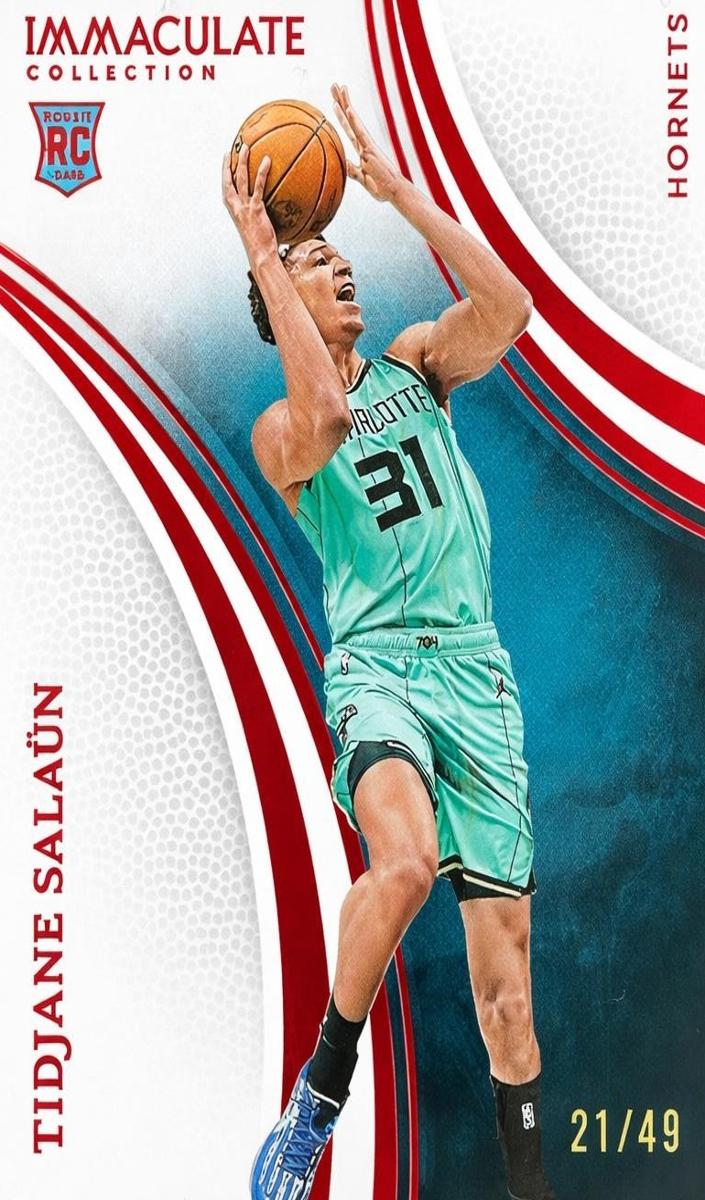 2024 Panini Immaculate Collection Basketball Red Tidjane Salaun #30