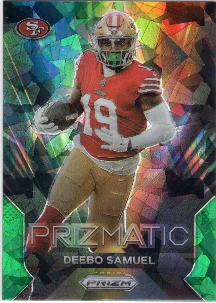 2023 Panini Prizm Football Green Ice Deebo Samuel #17 PSA 10