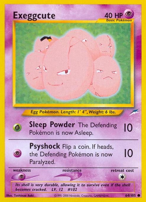 2002 Pokemon Neo Destiny Exeggcute #64 PSA 10
