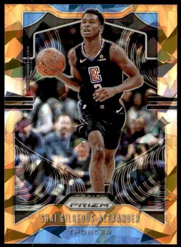 2019 Panini Prizm Basketball Orange Ice Shai Gilgeous-Alexander #122 PSA 9