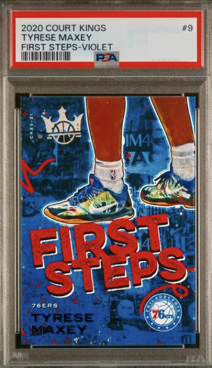 2020 Panini Court Kings Basketball Violet Tyrese Maxey #9