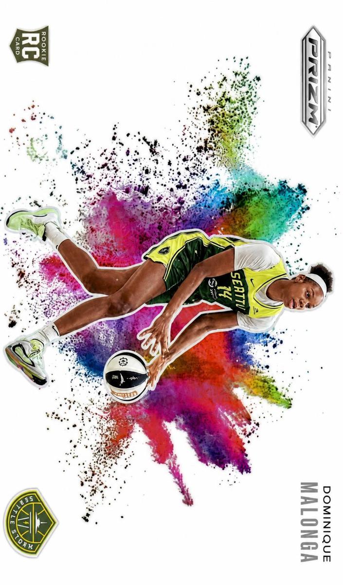 2025 Panini Prizm WNBA Basketball Color Blast Dominique Malonga #6