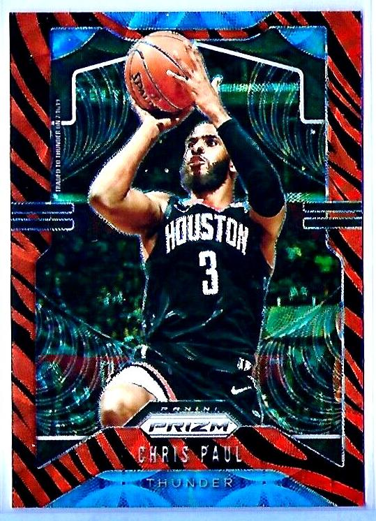 2019 Panini Prizm Basketball Choice Tiger Stripe Chris Paul #211